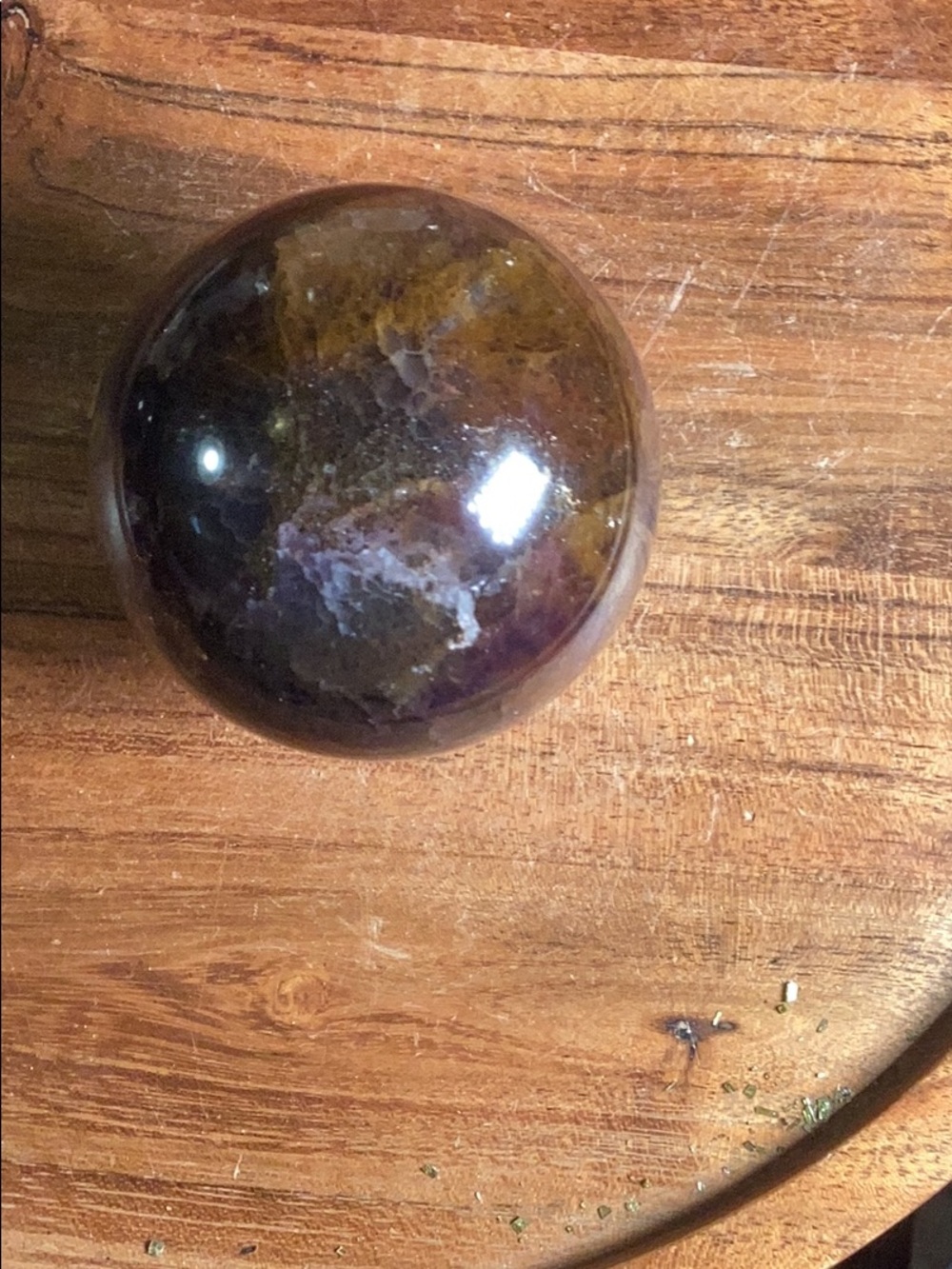 garden fluorite sphere - Picture 3 of 3